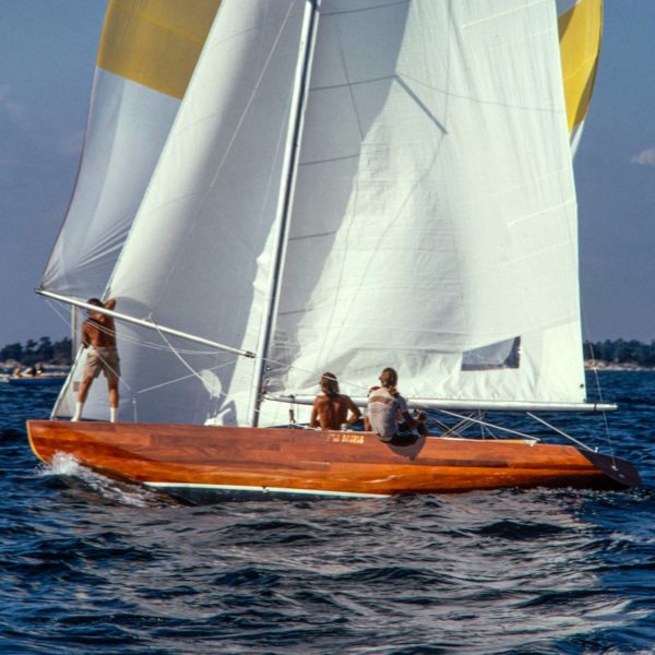 Photograph of a six metre sailing boat