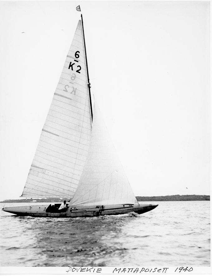 Dovekie sailing at Mattapoisett, Massachusetts, 1940