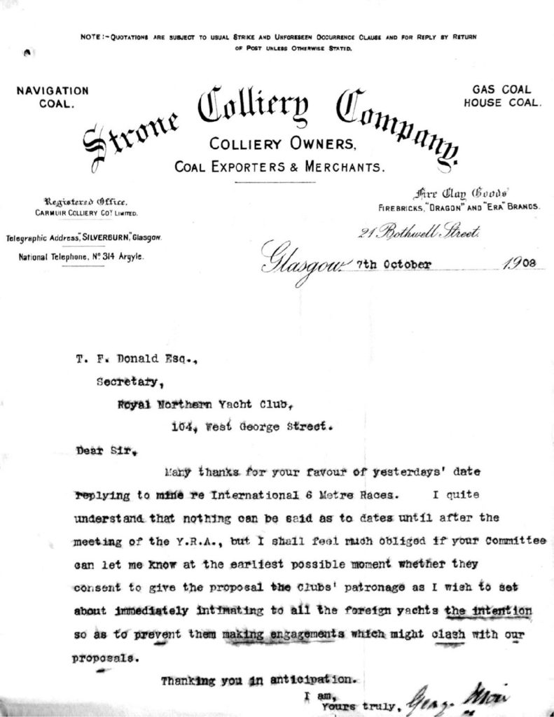 Letter, October 1908