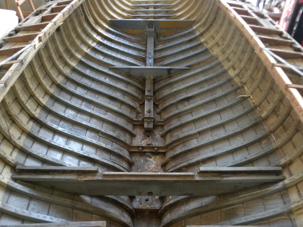 hull of a boat without a deck