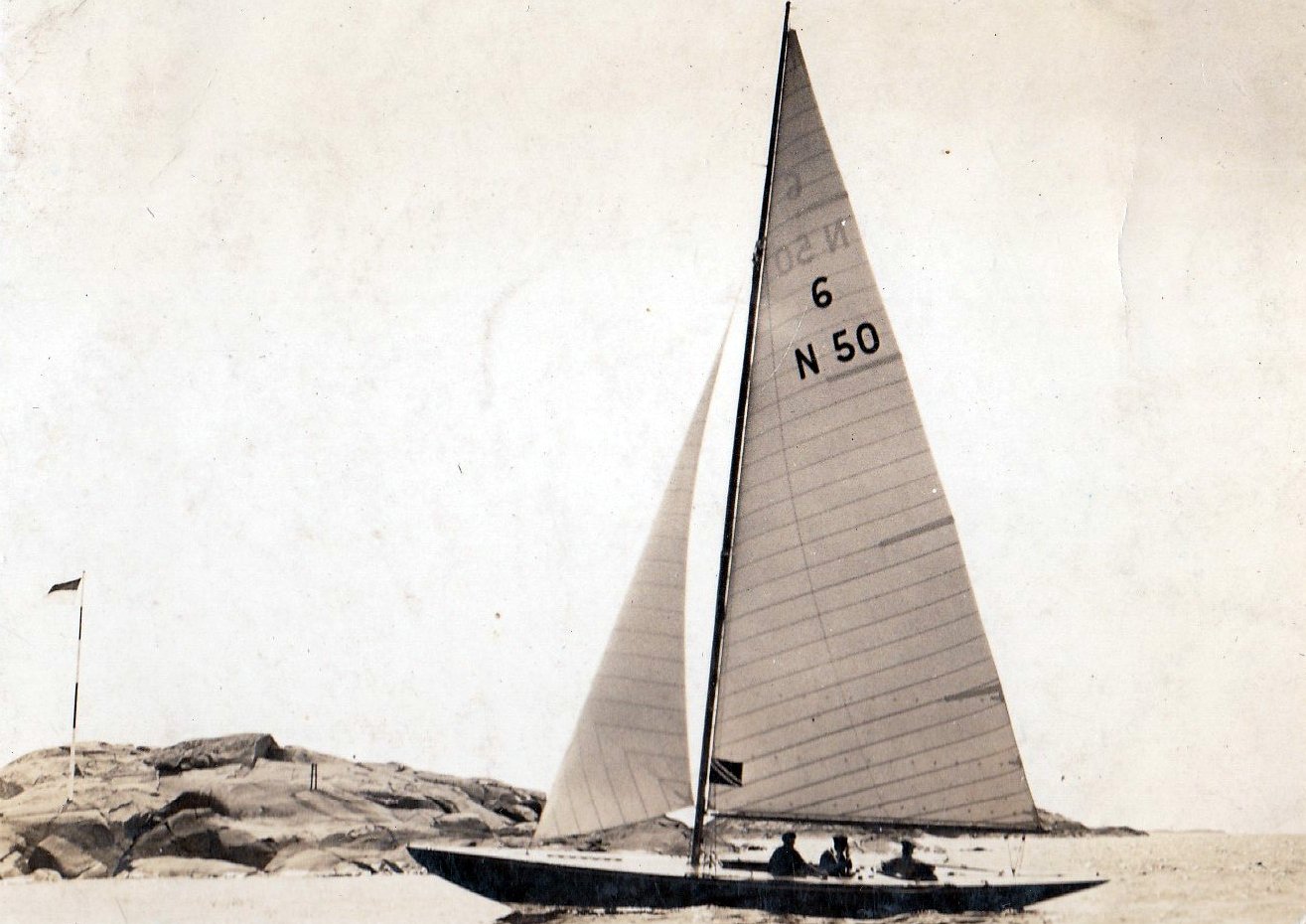 Six Metre sailing boat.